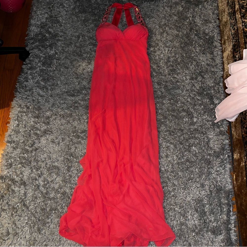 blondie nites coral prom dress size 1